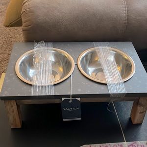 NWT Pet Bowls!  Height: 5 inches; Width: 15 inches